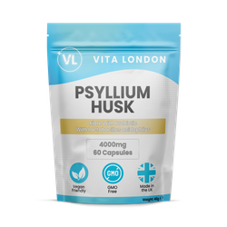 Psyllium Husk Capsules Fibre + Probiotic Acidophilus 4000mg  60 Capsules