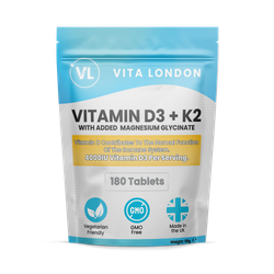 Vitamin D3 + K2 Supplement 4000IU 180 Tablets