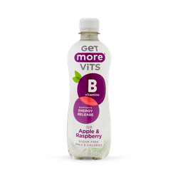 Get More B Vitamins Still Apple & Raspberry 12x500ml
