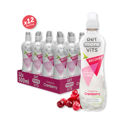 Get More Vits Recovery Hydrating Cranberry 12x500ml