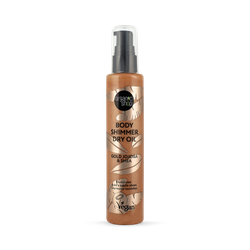 Organic Shop Body Shimmer Dry Oil Gold Jojoba & Shea 100ml