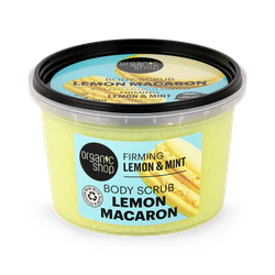Organic Shop Firming Lemon Macaron Body Scrub Lemon & Mint 250ml
