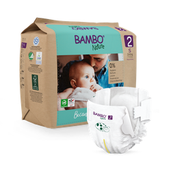 Bambo Nature Nappies Size 2, 3-6kg, 30 Pack
