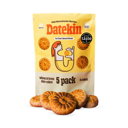 Datekin Date Filled Whole Wheat & Bran Cakes 5 x 15g Cakes