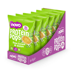 Novo Protein Pops Sour Cream & Onion 45g 6pcs/pack