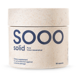SOOO solid: 99.83% purity Trans-Resveratrol 90 Capsules
