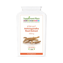 Supplement Place Ashwagandha Root Extract KSM-66 | 500mg | 120 Capsules