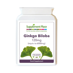 Supplement Place Ginkgo Biloba 120mg | Equivalent to 6,000mg | 60 Capsules