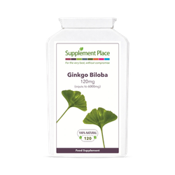 Supplement Place Ginkgo Biloba 120mg | Equivalent to 6,000mg | 120 Capsules