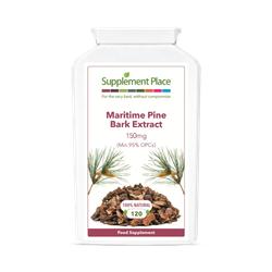 Supplement Place Maritime Pine Bark Extract 150mg | 95% OPCs | 120 Capsules