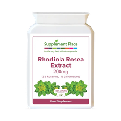 Supplement Place Rhodiola Rosea Root Extract | 200mg - 3% Rosavins | 60 Capsules