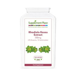 Supplement Place Rhodiola Rosea Root Extract | 200mg - 3% Rosavins | 240 Capsules