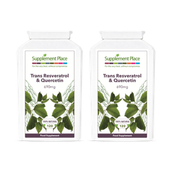 Supplement Place Trans Resveratrol + Quercetin 690mg | 240 Capsules