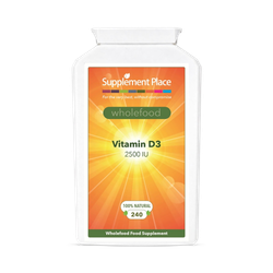 Supplement Place Wholefood Vitamin D3 2500IU/62.5μg | 240 Capsules