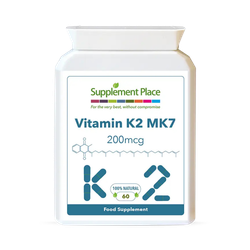 Supplement Place Vitamin K2 MK7 200mcg | 60 Capsules