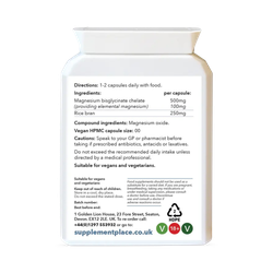 Supplement Place Magnesium Bisglycinate 500mg | 60 Capsules