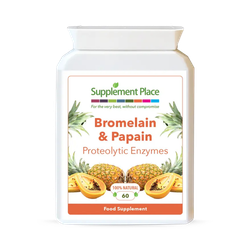 Supplement Place Bromelain & Papain Proteolytic Enzymes | 60 Capsules