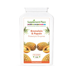Supplement Place Bromelain & Papain Proteolytic Enzymes |120 Capsules