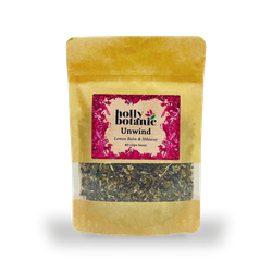 Holly Botanic Unwind Tisane | Lemon Balm & Hibiscus | 40 Cup Loose