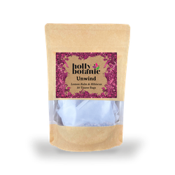 Holly Botanic Unwind Tisane | Lemon Balm, & Hibiscus, Linden | 30 Tea Bags