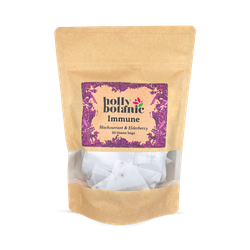 Holly Botanic Immune Tisane | Blackcurrant, & Elderberry | 30 Tea Bags