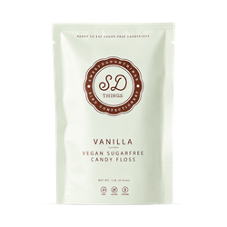 SweetDoughThings Vegan Friendly Sugar Free Candy Floss Vanilla Flavour 12g