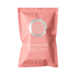 SweetDoughThings Vegan Friendly Sugar Free Candy Floss Watermelon Flavour 12g
