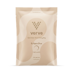 Twilight Product Name: L-Theanine, Passionflower & Chamomile Capsules - Evening Calm & Relaxation Support - With Zinc & Vitamin B6 - 30 Servings - Verve Eclipse Duo - Twilight 30 Servings