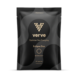 Midnight Product Name: Magnesium, Reishi Mushroom & Saffron Capsules - Deep Sleep & Muscle Relaxation Support - With Lion's Mane - 30 Servings - Verve Eclipse Duo - Midnight 30 Servings