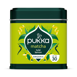 Organic Tulsi Lemon Matcha Ceremonial Grade Green Tea Powder 30g