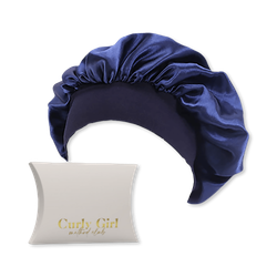 Satin Sleep Cap Wide Secure Head Band | Blue