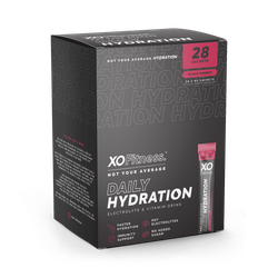 XO Fitness Hydration Sachets - 28 Pack - Black Cherry