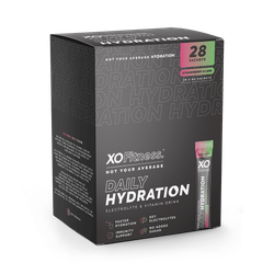 XO Fitness Hydration Sachets - 28 Pack - Strawberry & Lime