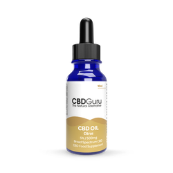 CBD Guru CBD Oil Drops 500mg 10ml - Citrus Flavour Broad Spectrum CBD 5%