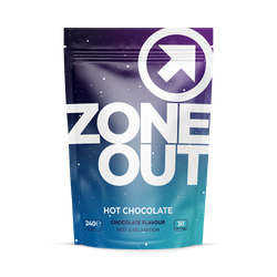 Calm Recovery Zone Out Mushroom Hot Chocolate 240g, 30 Servings with Cordyceps, Chaga Stevia, Yellow Maca Root & Ashwagandha - Advanced Functional Mushrooms Complex, Mushroom Supplement