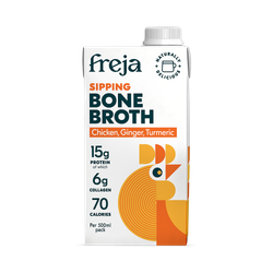 Freja Sipping Bone Broth Chicken, Ginger & Turmeric Chicken 500 ml