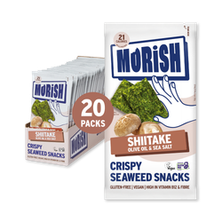 Morish Snacks Crispy Shiitake Seaweed Snacks 20x4g