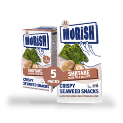 Morish Snacks Crispy Shiitake Seaweed Snacks 5x4g