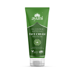 Neem & Tea Tree Oil Control Face Cream, Daily Mattifying Moisturiser for Oily and Acne-Prone Skin 100ml