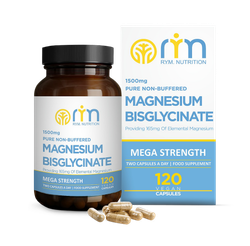 Rym Nutrition Magnesium Bisglycinate 1500mg 120Capsules