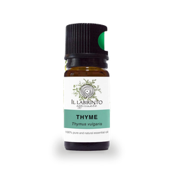Il Labirinto Officinale Thyme Essential Oil - Pure Food Grade Thyme Essential Oil for Diffusers and Humidifiers for Aromatherapy, Vegan and Pure Organic Formula - 10 ml