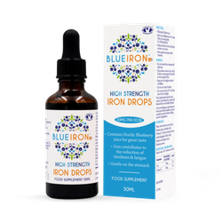 Blue Iron High Strength Iron Drops Blueberry 20 mg 50 ml