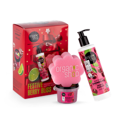 Organic Shop Festive Berry Bliss Body Care Gift Set 280ml/100ml