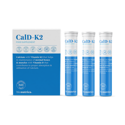 Calcium + Vitamin K2 with Vitamin D for Bone & Muscle Support – 60 Effervescent Tablets