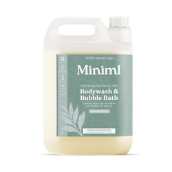 Body Wash & Bubble Bath Refreshing Tea Tree & Mint 5L Refill