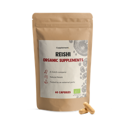 Cupplement Reishi 500mg Organic - 60 Capsules