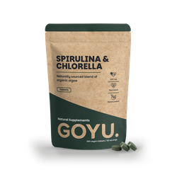 GOYU Spirulina Chlorella Tablets 500mg Organic - 300 Tablets