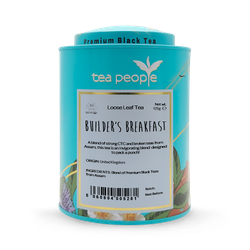 Tea People Builder's Breakfast - Loose Leaf Black Tea - 125g Tin Caddy