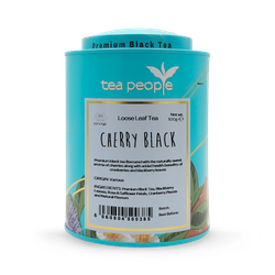 Tea People Cherry Black - Loose Leaf Black Tea - 100g Tin Caddy