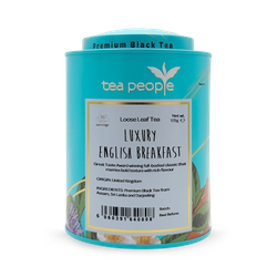 Tea People Luxury English Breakfast - Loose Leaf Black Tea - 125g Tin Caddy